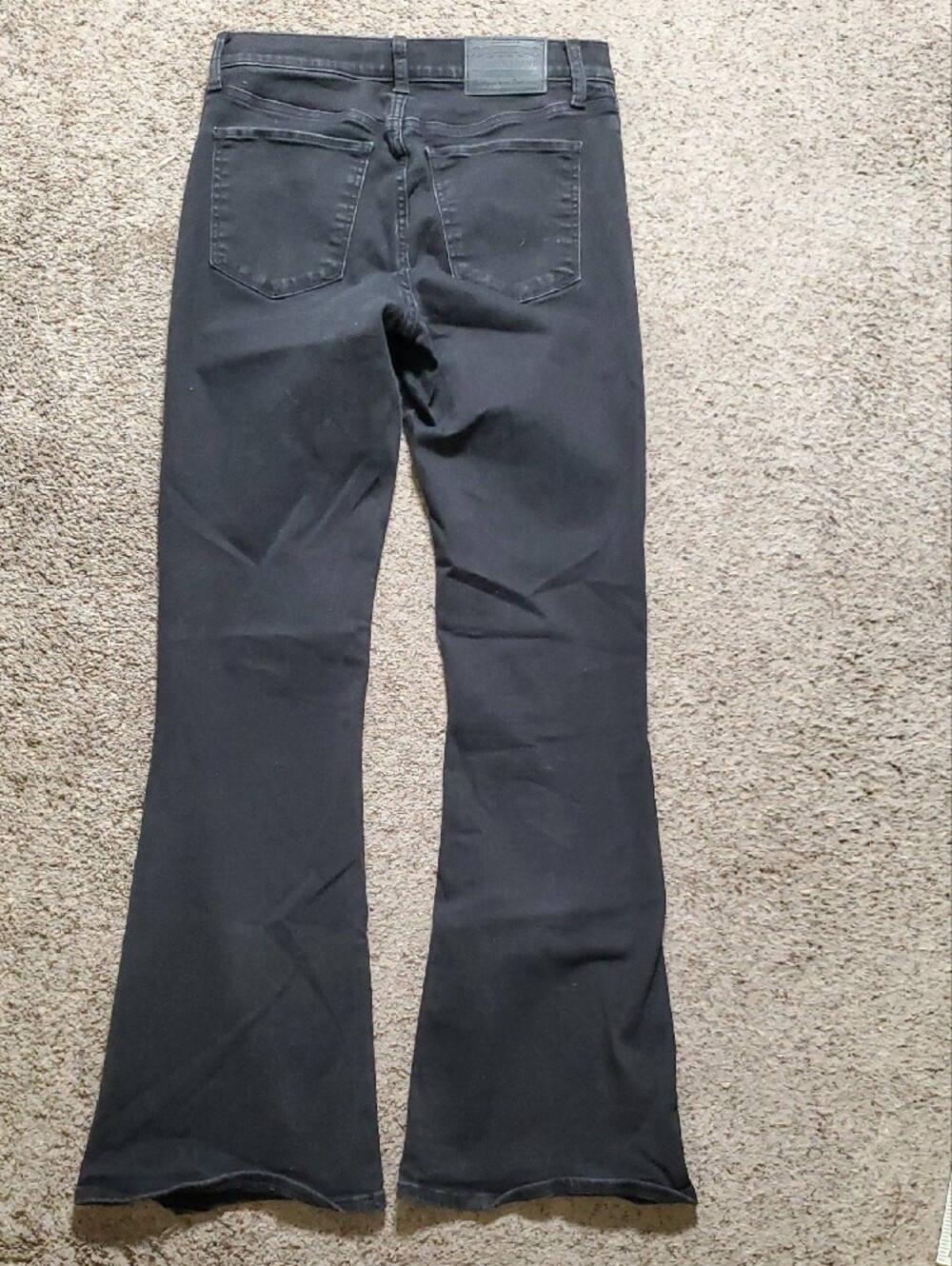 Lucky Brand Women's Black Button-Fly Stevie High Rise Flare Jeans Size 8 - Picture 11 of 13
